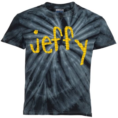 Jeffy Gold Logo Kids Tie-Dye T-Shirt