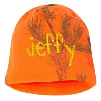 Jeffy Gold Logo Kati - Camo Knit Beanie