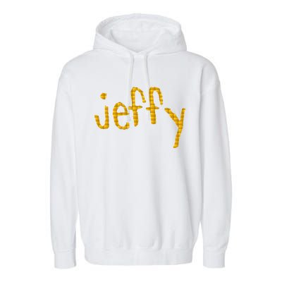 Jeffy Gold Logo Garment-Dyed Fleece Hoodie