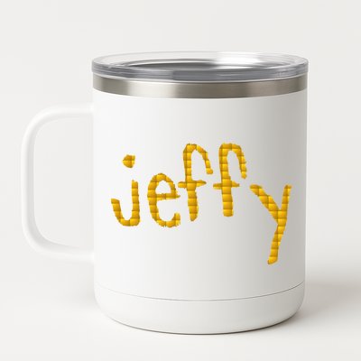 Jeffy Gold Logo 12 oz Stainless Steel Tumbler Cup