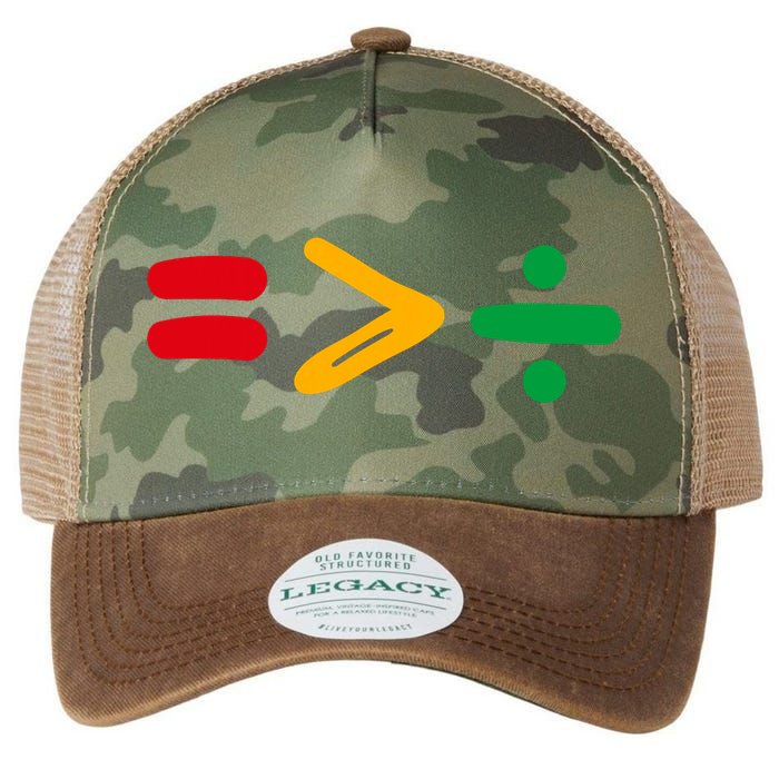 Juneteenth Equality Is Greater Than Division Afro Legacy Tie Dye Trucker Hat