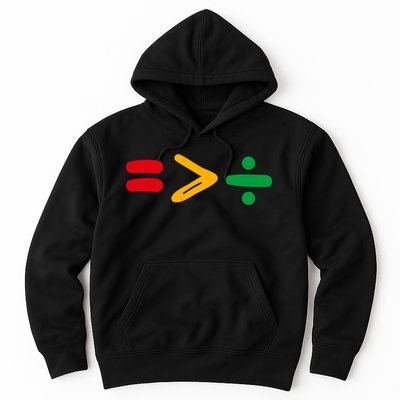Juneteenth Equality Is Greater Than Division Afro Hoodie