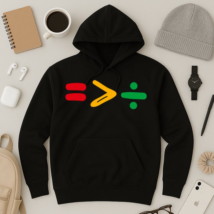 Juneteenth Equality Is Greater Than Division Afro Hoodie