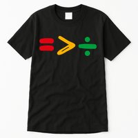 Juneteenth Equality Is Greater Than Division Afro Tall T-Shirt