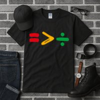 Juneteenth Equality Is Greater Than Division Afro Tall T-Shirt