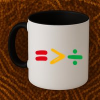 Juneteenth Equality Is Greater Than Division Afro Mug