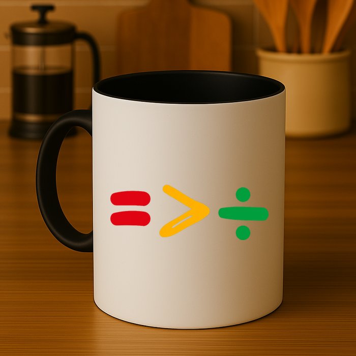 Juneteenth Equality Is Greater Than Division Afro Mug