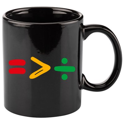 Juneteenth Equality Is Greater Than Division Afro 11oz C Handle Ceramic Mug