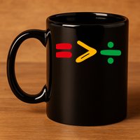 Juneteenth Equality Is Greater Than Division Afro 11oz C Handle Ceramic Mug