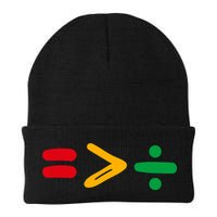 Juneteenth Equality Is Greater Than Division Afro Beanie