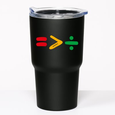 Juneteenth Equality Is Greater Than Division Afro Tumbler