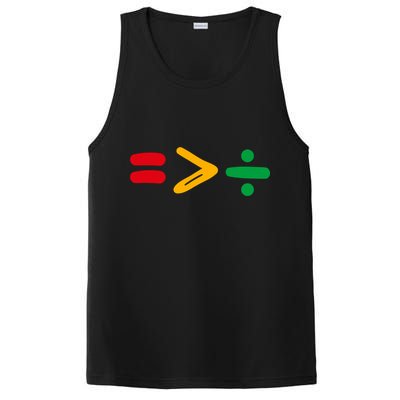 Juneteenth Equality Is Greater Than Division Afro PosiCharge Competitor Tank