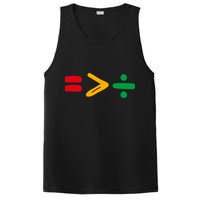 Juneteenth Equality Is Greater Than Division Afro PosiCharge Competitor Tank