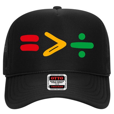 Juneteenth Equality Is Greater Than Division Afro Trucker Hat