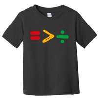 Juneteenth Equality Is Greater Than Division Afro Toddler T-Shirt