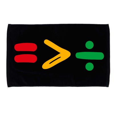Juneteenth Equality Is Greater Than Division Afro Microfiber Hand Towel