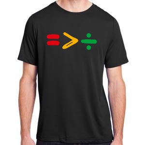 Juneteenth Equality Is Greater Than Division Afro Adult ChromaSoft Performance T-Shirt