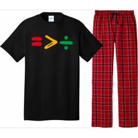 Juneteenth Equality Is Greater Than Division Afro Pajama Set