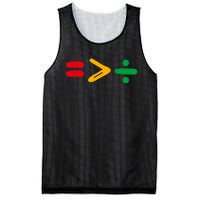 Juneteenth Equality Is Greater Than Division Afro Mesh Reversible Basketball Jersey Tank