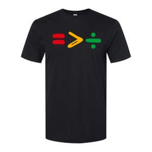 Juneteenth Equality Is Greater Than Division Afro Softstyle CVC T-Shirt