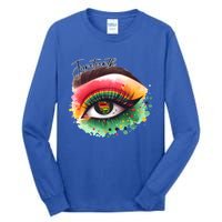 Junenth Eye June 19th 1865 Vibes Only Junenth Eye Great Gift Tall Long Sleeve T-Shirt