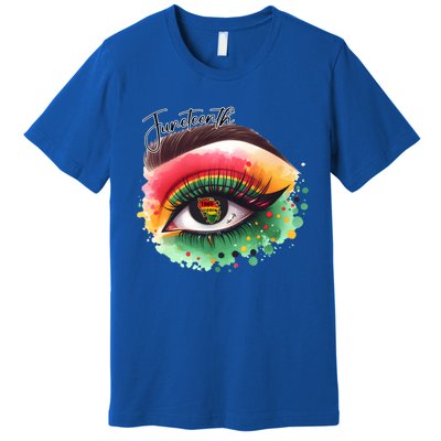 Junenth Eye June 19th 1865 Vibes Only Junenth Eye Great Gift Premium T-Shirt