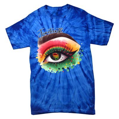 Junenth Eye June 19th 1865 Vibes Only Junenth Eye Great Gift Tie-Dye T-Shirt