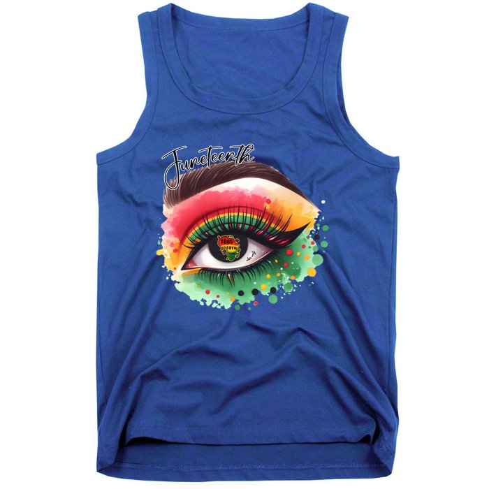 Junenth Eye June 19th 1865 Vibes Only Junenth Eye Great Gift Tank Top