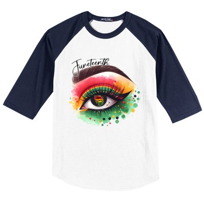 Junenth Eye June 19th 1865 Vibes Only Junenth Eye Great Gift Baseball Sleeve Shirt