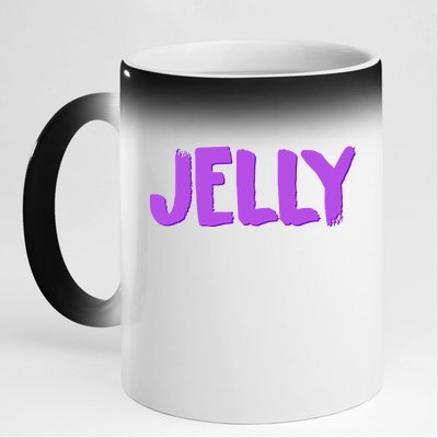 Jelly Matching 11oz Black Color Changing Mug