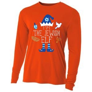 Jewish Elf Matching Family Christmas Hanukkah Chanukah  Cooling Performance Long Sleeve Crew