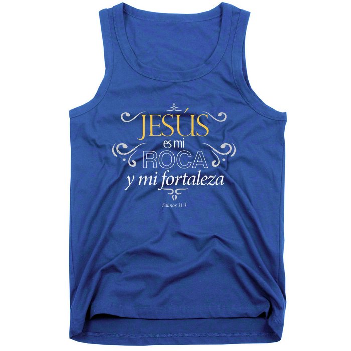 Jesus Es Mi Roca Y Mi Fortaleza Salmos Tank Top