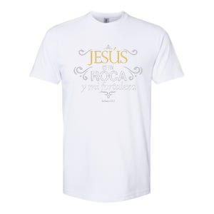 Jesus Es Mi Roca Y Mi Fortaleza Salmos Softstyle CVC T-Shirt