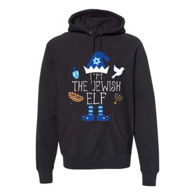 Jewish Elf Matching Family Christmas Hanukkah Chanukah  Premium Hoodie