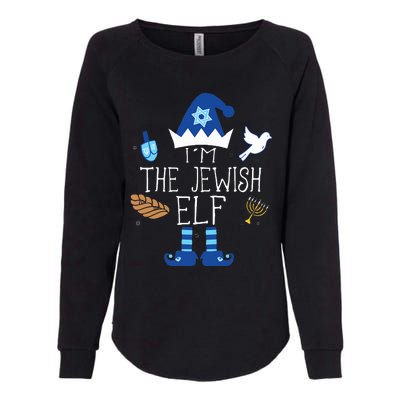 Jewish Elf Matching Family Christmas Hanukkah Chanukah  Womens California Wash Sweatshirt