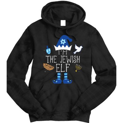 Jewish Elf Matching Family Christmas Hanukkah Chanukah  Tie Dye Hoodie