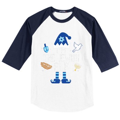 Jewish Elf Matching Family Christmas Hanukkah Chanukah  Baseball Sleeve Shirt