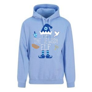 Jewish Elf Matching Family Christmas Hanukkah Chanukah  Unisex Surf Hoodie