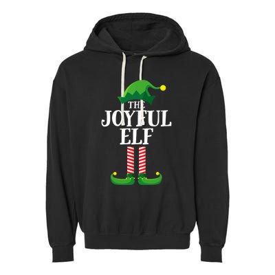 Joyful Elf Matching Family Group Christmas Party Garment-Dyed Fleece Hoodie