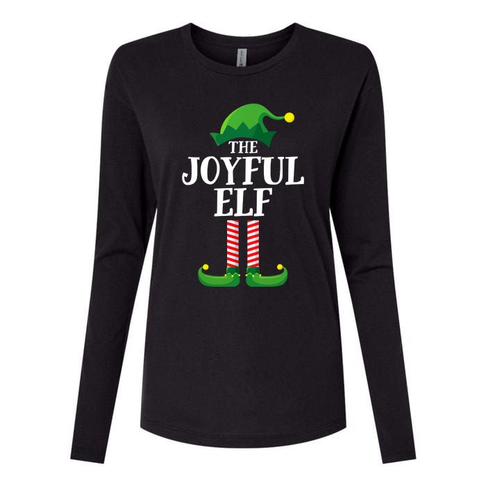 Joyful Elf Matching Family Group Christmas Party Womens Cotton Relaxed Long Sleeve T-Shirt