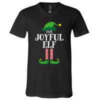 Joyful Elf Matching Family Group Christmas Party V-Neck T-Shirt