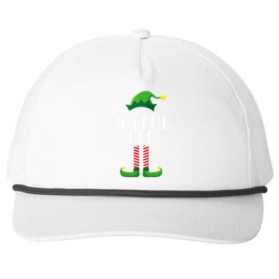 Joyful Elf Matching Family Group Christmas Party Snapback Five-Panel Rope Hat