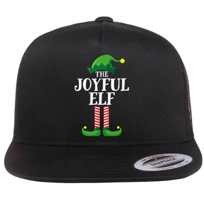 Joyful Elf Matching Family Group Christmas Party Flat Bill Trucker Hat