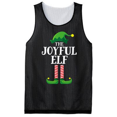 Joyful Elf Matching Family Group Christmas Party Mesh Reversible Basketball Jersey Tank