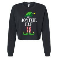 Joyful Elf Matching Family Group Christmas Party Cropped Pullover Crew