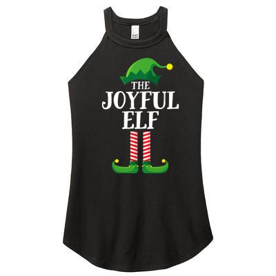 Joyful Elf Matching Family Group Christmas Party Women's Perfect Tri Rocker Tank