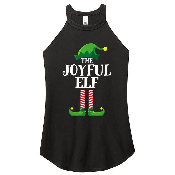 Joyful Elf Matching Family Group Christmas Party Women's Perfect Tri Rocker Tank