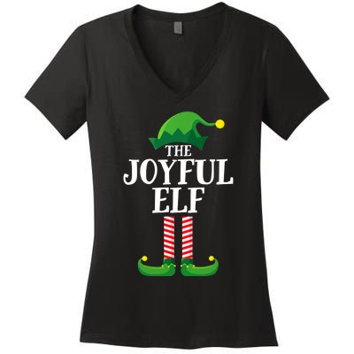 Joyful Elf Matching Family Group Christmas Party Women's V-Neck T-Shirt