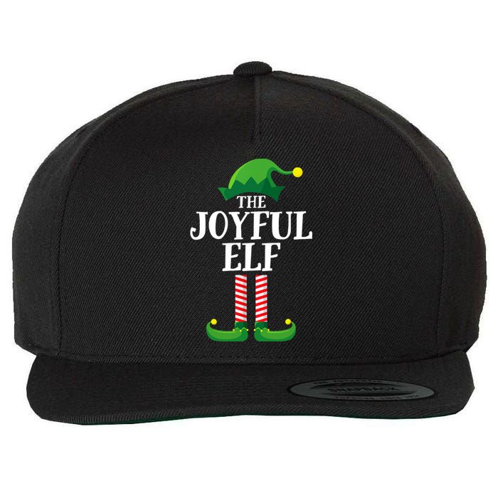 Joyful Elf Matching Family Group Christmas Party Wool Snapback Cap