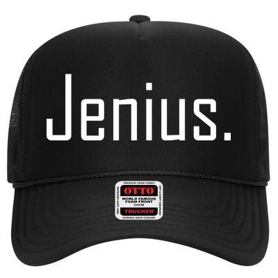 Jenius High Crown Mesh Back Trucker Hat